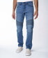 Фото #1 товара Men's Skinny Fit Moto Stretch Jeans