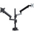 Фото #9 товара StarTech.com Desk Mount Dual Monitor Arm - Full Motion Monitor Mount for 2x VESA Displays up to 32" (17lb/8kg) - Vertical Stackable Arms - Height Adjustable/Articulating - Clamp/Grommet - Clamp - 16 kg - 81.3 cm (32") - 100 x 100 mm - Height adjustment - Black