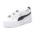 Фото #3 товара Puma Mayze Flawless Lace Up Platform Womens White Sneakers Casual Shoes 3916360