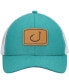 Men's Teal, White Lay Day Trucker Snapback Hat