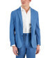 Фото #1 товара Men's Linen Blend Stretch Blazer, Created for Macy's