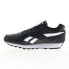 Фото #10 товара Reebok Rewind Run Mens Black Synthetic Lace Up Lifestyle Sneakers Shoes