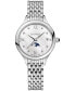 ფოტო #1 პროდუქტის Women's Swiss Balmain de Balmain Moonphase Diamond Accent Stainless Steel Bracelet Watch 31mm