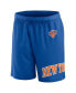 Фото #3 товара Men's Blue New York Knicks Free Throw Mesh Shorts