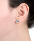 ფოტო #2 პროდუქტის Crystal Pavé Snail Stud Earrings in Sterling Silver, Created for Macy's, Created for Macy's