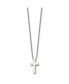 Фото #1 товара Chisel cross Pendant 1 inch extension Cable Chain Necklace