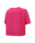 ფოტო #3 პროდუქტის Women's Tampa Bay Lightning Triple Pink Cropped Boxy T-shirt