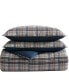 Фото #3 товара Rugged Plaid Micro Suede Reversible 3 Piece Duvet Cover Set, King