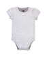 ფოტო #4 პროდუქტის Baby Girls Cotton Bodysuits, Toile 5-Pack