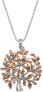 Luxury silver necklace with Jasmine DP701 life tree