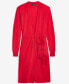 ფოტო #3 პროდუქტის Women's Tie-Waist Longline 100% Cashmere Cardigan, Created for Macy's