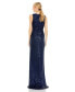 Фото #3 товара Women's Ieena V-Neck Sequin Wrap Waist Gown