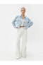 Фото #11 товара Жакет Koton Crop Tüvit с карманами и пуговицами в стиле жемчуга