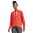 UNDER ARMOUR Rival Terry full zip sweatshirt Vermillion / White, S - фото #1