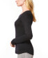 ფოტო #3 პროდუქტის Women's Boat Neck Long-Sleeve Sweater, Regular & Petites