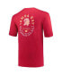 ფოტო #2 პროდუქტის Men's Red Tampa Bay Buccaneers Big and Tall Two-Hit Throwback T-shirt