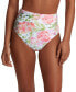 Фото #1 товара Women's High Waist Floral-Print Bikini Bottoms