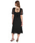 ფოტო #2 პროდუქტის Women's Puff-Sleeve A-Line Dress