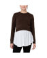 Sandy Detachable Nursing Knit Sweater Chocolate