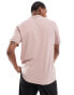 ASOS DESIGN pique polo in pink