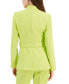 Фото #2 товара Women's Belted Wrap Collarless Blazer