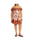 Plus Size Tahitian Border Dress