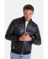 ფოტო #1 პროდუქტის Men's Leather Fashion Jacket, Black