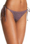 Фото #2 товара L*Space 261305 Women Lily Side Tie Bikini Bottom Swimwear Pebbles Size Large
