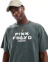 Pull&Bear Pink Floyd printed t-shirt in washed green