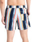 ფოტო #2 პროდუქტის Men's Oh Buoy 2N1 Striped Volley 5" Swim Shorts