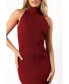 ფოტო #4 პროდუქტის Women's Renee High Neck Midi Dress