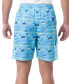 Men's Scribble Fish Drawstring 7" Surf Shorts