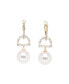 ფოტო #1 პროდუქტის Women's White Color Drop Earrings