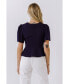 Фото #3 товара Women's Solid Knotted Top