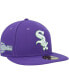 Men's Purple Chicago White Sox Lime Side Patch 59FIFTY Fitted Hat