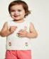 Фото #4 товара Baby Girls Fresh Stamps Crochet Tank Top & Shorts, 2 Piece Set, Created for Macy's