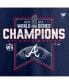 ფოტო #5 პროდუქტის Men's Navy Atlanta Braves 2021 World Series Champions Locker Room T-shirt