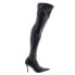 Фото #1 товара Diesel D-Venus TBT Y03045-P3923-T8013 Womens Black Leather Knee High Boots