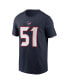 Men's Will Anderson Jr. Navy Houston Texans Player Name Number T-Shirt Синий, 2XL - фото #2