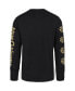 ფოტო #2 პროდუქტის Men's Black Toronto Raptors 2023/24 City Edition Triplet Franklin Long Sleeve T-shirt