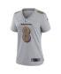 Women's Lamar Jackson Gray Baltimore Ravens Atmosphere Fashion Game Jersey