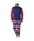 Men's Navy New York Giants Team Ugly Pajama Set