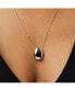 ფოტო #2 პროდუქტის Silver Pendant Necklace - Pebble Silver