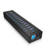 ICY BOX IB-AC6113 - USB 3.2 Gen 1 (3.1 Gen 1) Type-B - USB 3.2 Gen 1 (3.1 Gen 1) Type-A - 5000 Mbit/s - Black - Aluminium - China