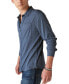 Фото #3 товара Men's Long Sleeve Button-Front Jersey Shirt