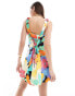 Фото #2 товара Nobody's Child Kitty mini dress in abstract print