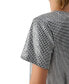 Women's Short-Sleeve Houndstooth Sequin Top