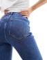 ASOS DESIGN '70's' sculpting super stretch flared jeans in mid blue Голубой, W24 L32 - фото #8