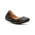 Фото #1 товара Time and Tru Women's Size 7.5 Wide Width US Black Slip-On Scrunch Ballet Flats