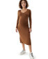 ფოტო #1 პროდუქტის Maternity Ribbed Henley Dress